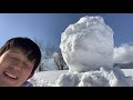 【実験】巨大雪だるまを作る