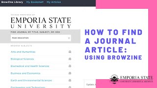 How to Find a Journal Article: Using BrowZine