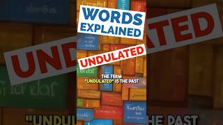 Undulated - Words Explained  #undulated #undulate