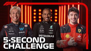 F1 Drivers Take On The Five Second Challenge!