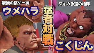 スト5 ウメハラ (ガイル) VS こくじん (バイソン) SFV