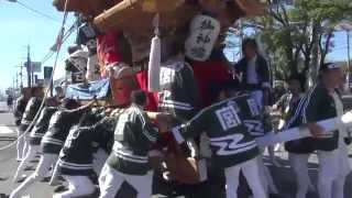 2014年　美具久留御魂神社だんじり①　宮入・宮