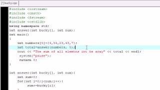 C++ Tutorial 25 Passing Arrays into Functions