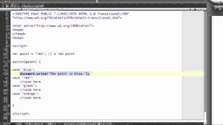 JavaScript - 12. switch statement