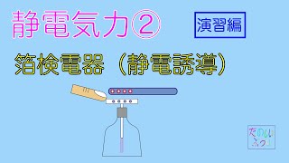 高校物理　電磁気　静電気力②箔検電器（静電誘導）　演習編