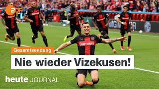 heute journal 14.04.24: Leverkusen Deutscher Meister, Eskalation in Nahost, Ukraine-Krieg (english)