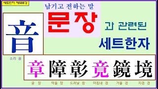 세트한자 제588강 소리 음 관련 세트한자 2번째 / 소리를 남기고 사용하는 방법