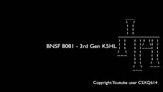 BNSF 8081 - 3rd Gen K5HL