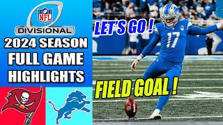 Tampa Bay Buccaneers vs Detroit Lions [FULL GAME] NFC Divisional Playoffs | NFL Playoffs 2024