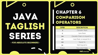 Comparison Operators - Java Taglish Series For Absolute Beginners | PATutorials