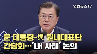 文대통령-與원내대표단 간담회…'LH 사태' 논의 / 연합뉴스TV (YonhapnewsTV)