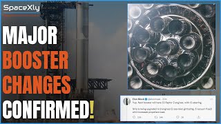 Booster 4 Engines Steering Test Video Shared by Elon Musk! Major Booster Changes Confirmed!