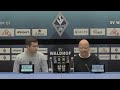 3. liga 22. spieltag sv waldhof sc verl pressekonferenz vor dem spiel