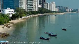 Penang Island. Take off from Seaview Shore Front Residence Housing to Gurney Bay.