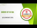 Order by in SQL | Learnomate Technologies