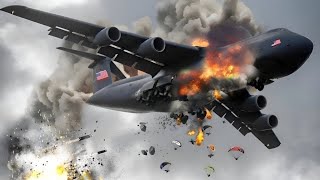 A US C-130 carrying 300 paratroopers was shot down by Russia while en route to Ukraine.