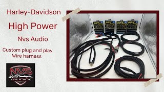 NVS Audio custom high power plug and play wire harnesses .