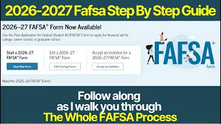 2026-2027 Fafsa Step-By-Step Guide Webinar