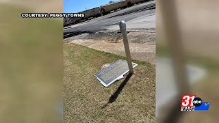 Historical Marker Damaged