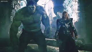 Avengers Vs Chitauri Army || Hulk Punches Thor || Final Battle Scene || BestClips 4k HD