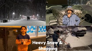 Heavy Snow || Queens Mall || Shopping in NYC || NYC ||