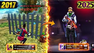 Bangladesh Top 1 এর প্রথম Hip Hop আইডি কোথায় ? 🤯|| Free Fire Old Player 2017 Vs 2025 🔥