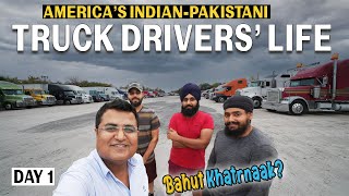 Pakistani-Indian TRUCK DRIVERS’ LIFE In AMERICA 🇺🇸🚛| Bahut Mushkil Hai ☹️