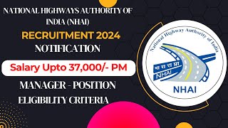 NHAI Recruitment 2024, Apply Now for Exciting Opportunities