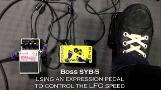 TWA Side Step Expression LFO and the Boss SYB-5 Bass Synthesizer