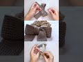 【かぎ針編み】りぼんシュシュ ୨୧ 編み物 かぎ針編み アフガン編み crochettutorial crochetpattern