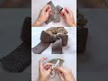 【かぎ針編み】りぼんシュシュ ୨୧ 編み物 かぎ針編み アフガン編み crochettutorial crochetpattern