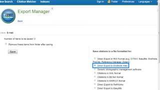 Adding References from EBSCO Databases to EndNote Basic