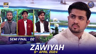 Zāwiyah (Debate Competition) - Semi Final 02 | Waseem Badami | Iqrar ul Hasan | 5 April 2024