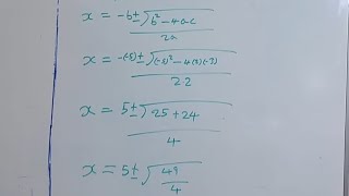 Solving Quadratic Equations Using the Quadratic Formula