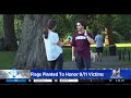 some of 2 997 american flags in boston public garden honoring 9 11 victims damaged