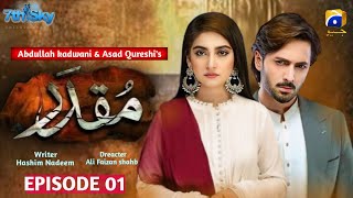 Muqadar | Episode 1 | Danish taimoor | Hiba bukhari | Pakistani drama | Fanmade teaser | Geo tv