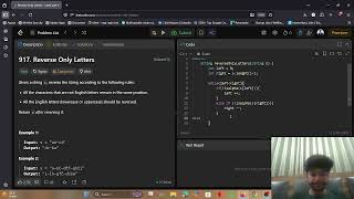 LeetCode 917 | Reverse Only Letters | C++ Solution