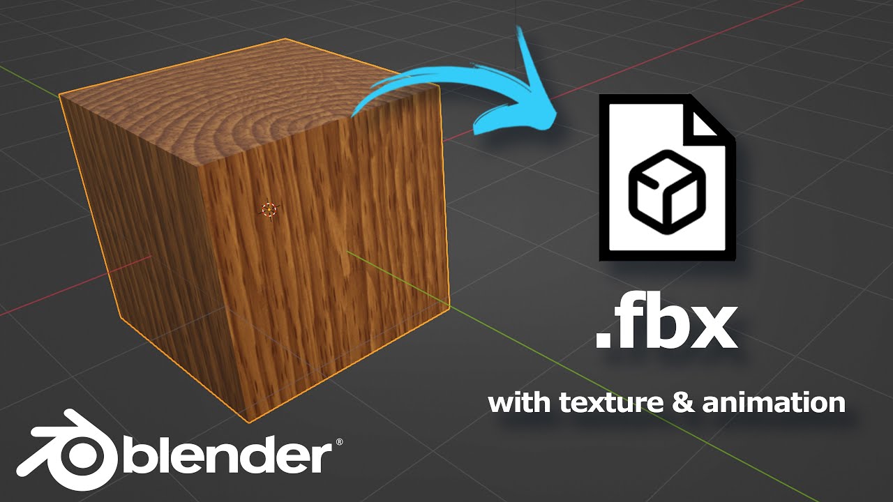 How To Export FBX With Texture And Animation In Blender - YouTube