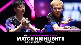 Felix Lebrun vs Ma Long | MS SF | WTT Champions Frankfurt 2023