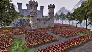 Spartans and Archers Defend Castle from Army Of Satan - Ultimate Epic Battle Simulator UEBS