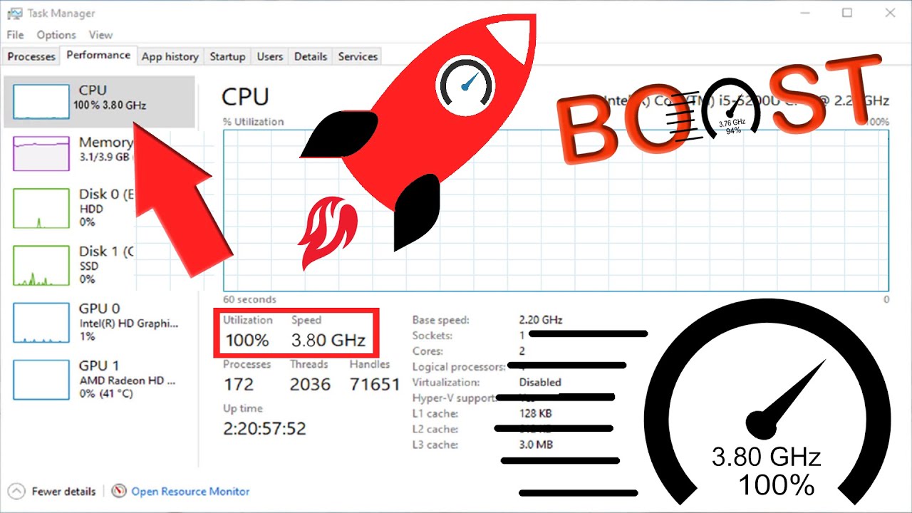 How To Boost Processor Or Cpu Speed Like Rocket In Windows 10 3 Steps How To Boost Processor Or Cpu Speed Like Rocket In Windows 10 3 Steps