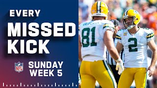 Every Missed Field Goal / PAT from Sunday Week 5 | NFL 2021 Highlights