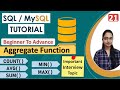 21-Aggregate Functions in SQL | SUM | COUNT | AVG | MAX | MIN | Important Interview Query | COUNT(*)