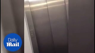 Nine students stuck in lift sing HILARIOUS Aerosmith cover - Daily Mail