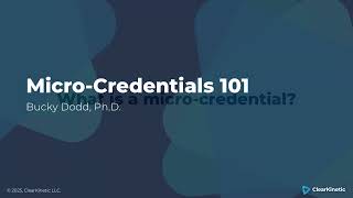 Session 1/7: Micro-credentials 101