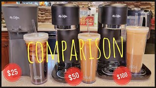 MR COFFEE Iced + Hot Frappe Coffee Maker Comparison