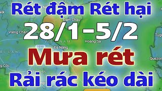 Tin mưa lớn | Dự báo thời tiết mới nhất ngày mai 28/1/2025 | thời tiết 7 ngày tới | tin bão