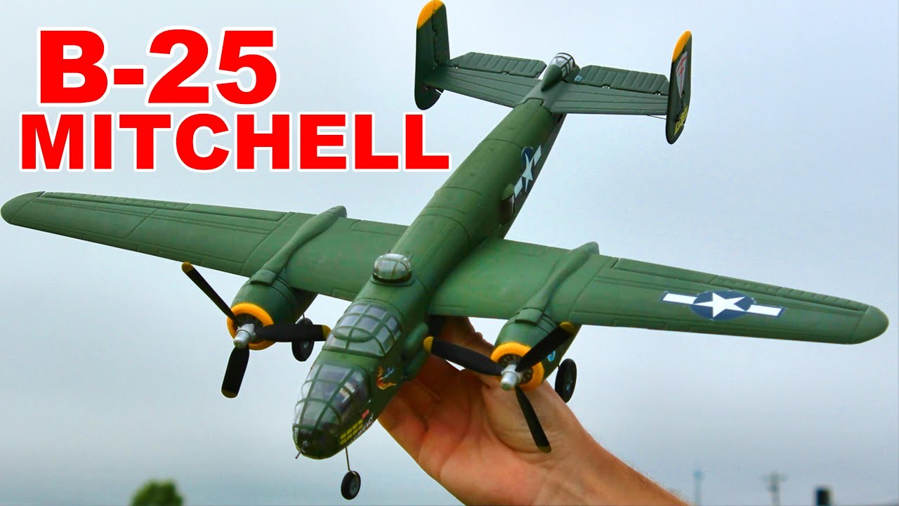 Flyzone B-25 Mitchell Review And Flight - 4 Channel RC Plane ...