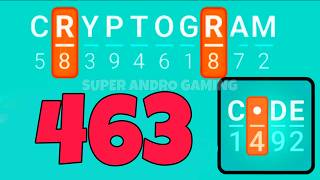 CRYPTOGRAM 463