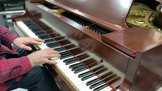 Bonnie’s beautiful refinished Hardman Baby Grand Piano ,